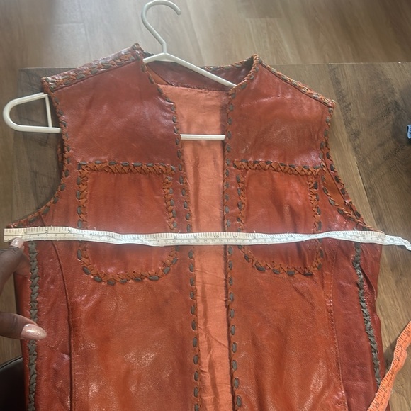Brown Leather Vest vintage - Picture 2 of 3